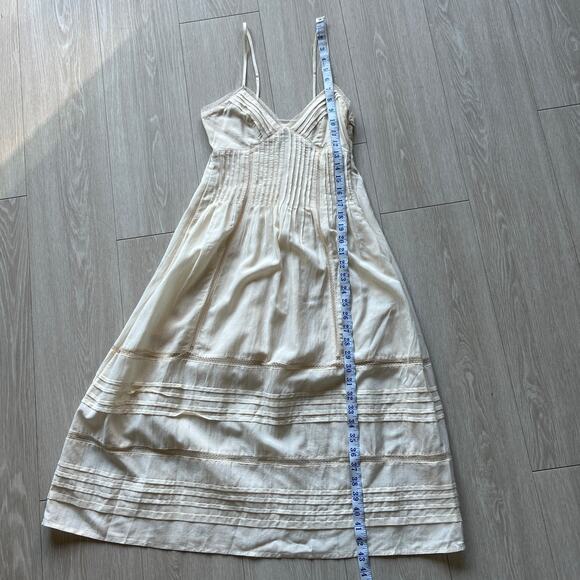 J Crew Petite Milano Dress In Cotton Voile XXS Petite Albescent Yellow FLAW - Picture 8 of 16